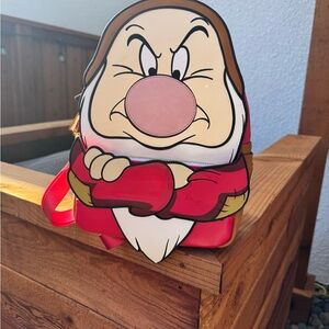 Grumpy Character Red Backpack, Snow White, Loungefly